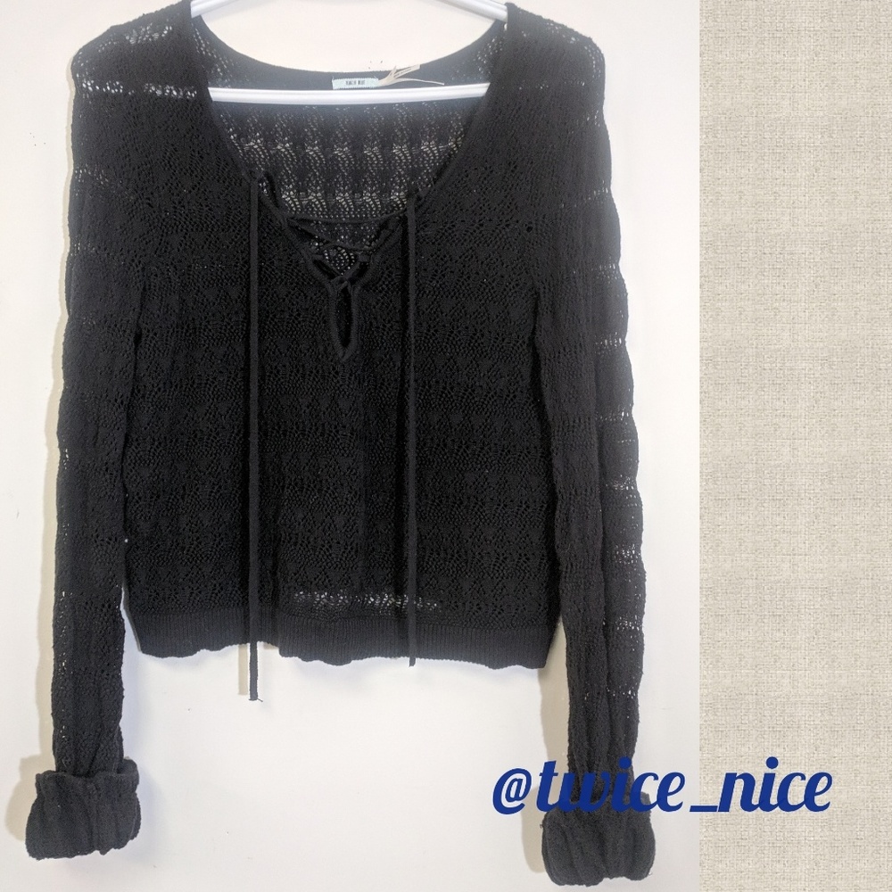 Kimchi Blue Pull Over Cardigan Peasant Top Style